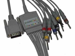 Quality Cardiomaq 10 Lead ECG Cable For 100H 300H 600H 1200H EKG Machine wholesale