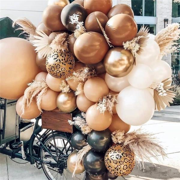 30pcs 5''10''12'' Balloon Arch Coffee Brown Skin Gray latex Balloons birthday