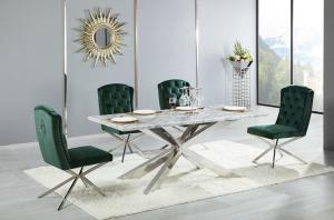 Quality 4 Person Cross Base Luxury Modern Dining Tables For Living Room wholesale