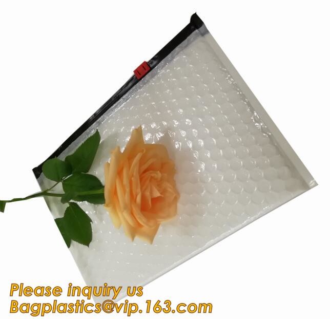 Cosmetic Pink Slider Padded Bag/Silver k Bag With Bubble,Padded Envelopes Cheap Aluminium Foil k Holographic