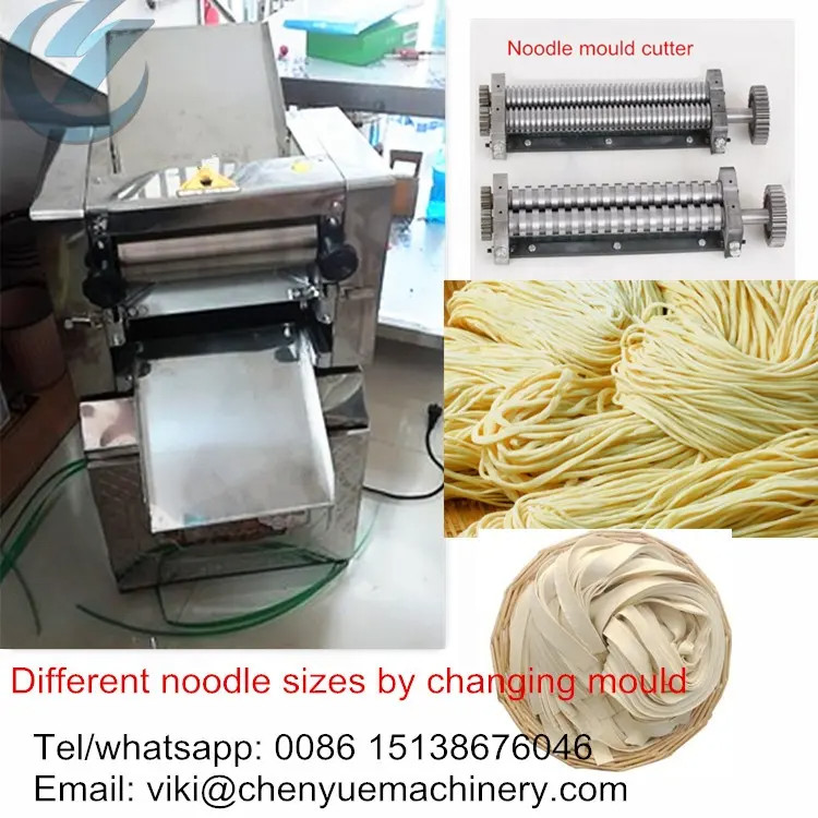 Stainless Steel Noodle Maker Machine Cutting Adjustable Thickness Dough Fresh Pasta Making For Kitchen Tool