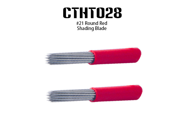 Stainless Steel #21 Tattooing Needles 23 Mm Length 4 Mm Wide ISO 9002