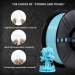 18 Colors Cyan ABS Filament 1kg Net Weight For 3D Printer Gross Weight 1.4kg