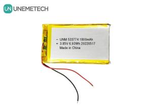 Quality High Voltage LiPo Battery 3.85V 1800mAh 533774 Rechargeable Battery For Small Robots wholesale