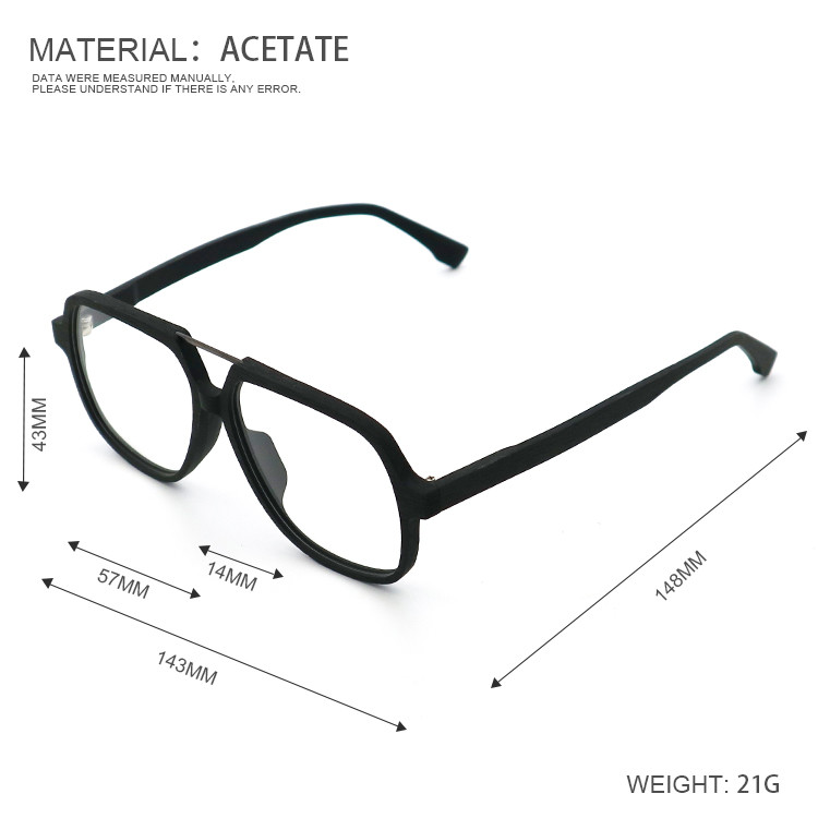 Handmade Retro Imitation Wood Acetate Optical Glasses Frame For Men And Women
