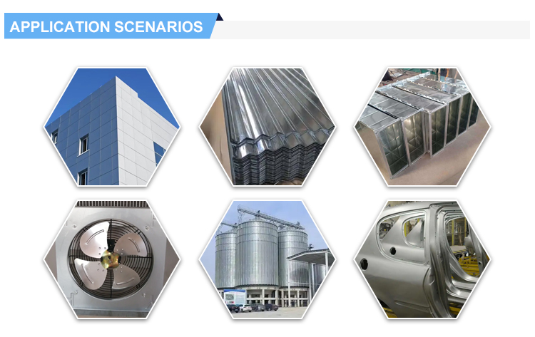 Direct of Dx51d Dx52d Dx53d 035mm Galvanized Steel Sheet with Punching Processing Service and Slightly Oiled