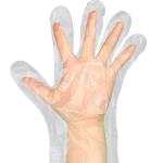 Disposable Plastic Gloves Powder Free Clear Polyethylene For Cleaning , Hair