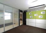 Relocated Reusable Acoustic Glass Office Partitions Panel Hooked Partition