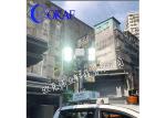 4*200W roof Mounted 66km/h Prostrate Telescopic Mast 72000lm