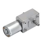 Metal / Copper Worm Gear Motor 12v JGY370 DC Motor With Worm Gear 3kg.cm
