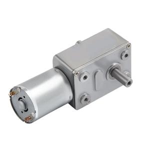 Quality Metal / Copper Worm Gear Motor 12v JGY370 DC Motor With Worm Gear 3kg.cm wholesale
