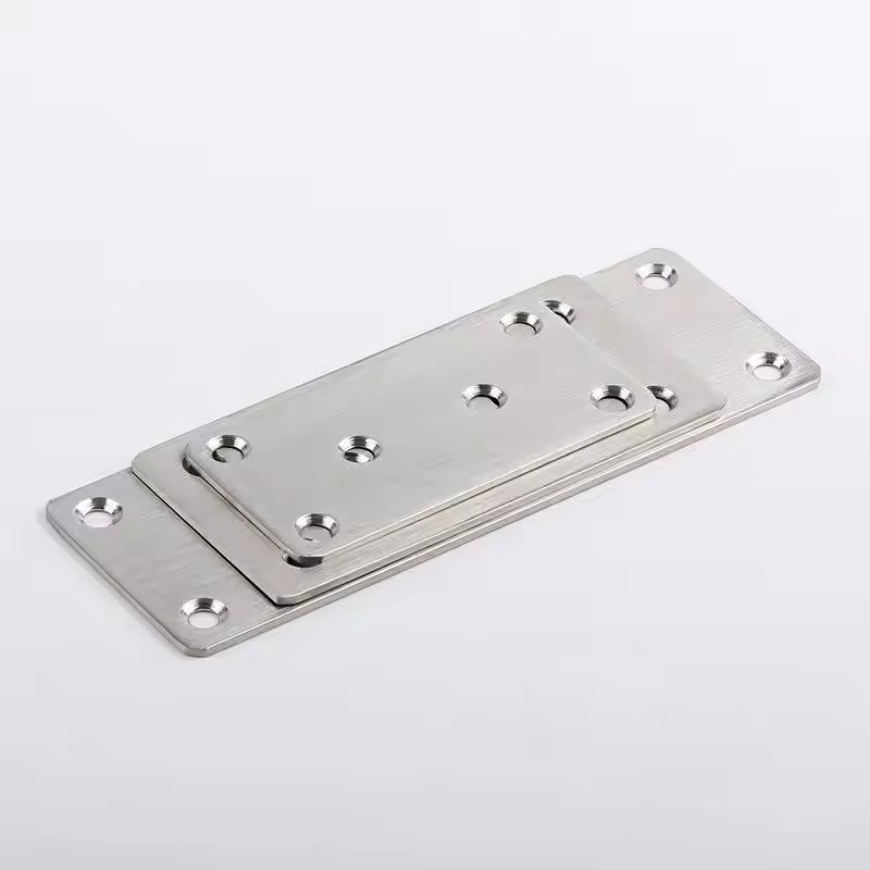 Stamping Metal Bed Frame Support Parts Stainless Steel Iron Straight Piece Bracket