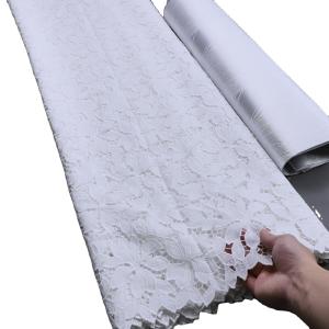 7 Days Sample Order Lead Time Supported 100% Cotton Embroidered Bridal Lace Cord Lace
