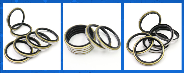 Black Hydraulic Dust Seal Dkb Iron Rubber Material For Crawler Excavator