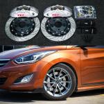 4 Piston Racing Caliper Hyudnai big Brake Kit 355*32 MM High Carbon Disc Racing