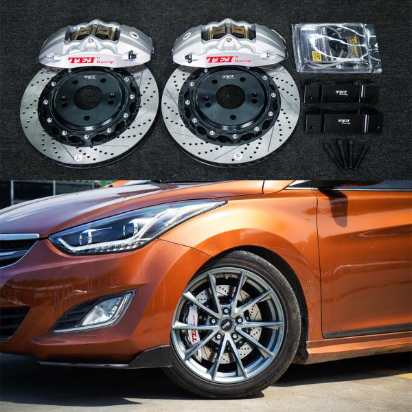 4 Piston Racing Caliper Hyudnai big Brake Kit 355*32 MM High Carbon Disc Racing