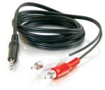 High quality dc3.5 to 2rca cable(3.5mm male stereo jack to 2 male rca plugs
