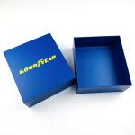 Custom Printed Dark blue Matte Rigid Paper Box lid and base Gift Box For Shoes