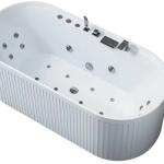 Lightweight Jacuzzi Bathtubs 60 Inch Jetted Tub High Gloss Anti Yellowing