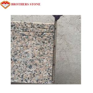 Quality Peach Red / Natural Pink Granite 3cm Granite Slab For Kitchen Countertops wholesale