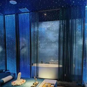 Quality Laminated Tempered Art Glass With Bubble Design Hotel Decoration Art Installations wholesale