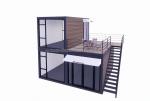 40ft 20ft Deluxe Bedroom Large Glass Studio Movable Wood House Wall 50/75/100mm