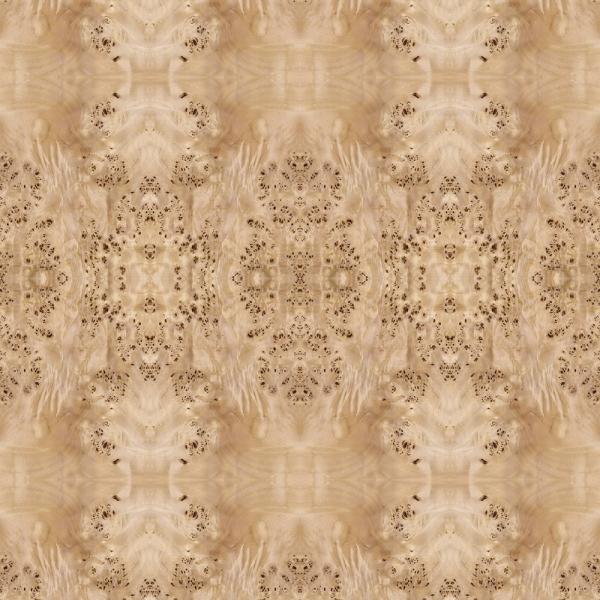 Fancy Panel Faced Natural White Poplar Burl Wood Veneer For Hotel Decoration