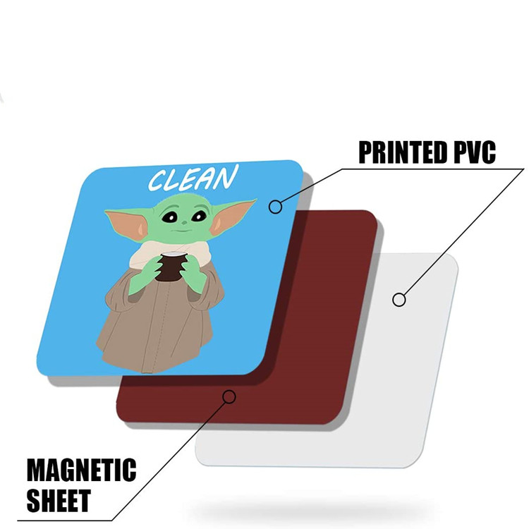 OEM Reversible Dishwasher Clean Sign Magnet CMYK 3.93*3.14inch