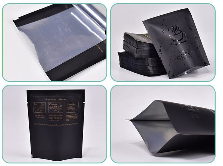 Aluminum Flat Bottom Heat Seal Drip Coffee Filter Bags