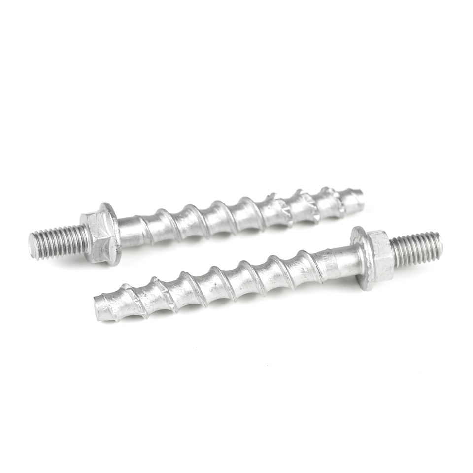 Steel 410 Hex Flange Masonry Screw Anchor Bolt for Concrete Customizable and Versatile