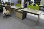 Melamine Office Furniture Partition System , Wooden Workstation Desk Waterproof
