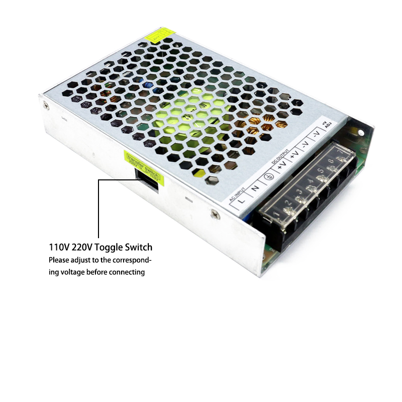 Aluminum Ultra Slim Switch Power Supply 150W 110V 220V AC To DC 12V 2.5A