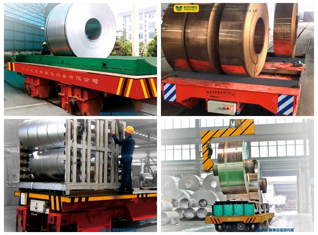 50 ton carbon steel coil transfer car battery powered for Aluminum coil transportation