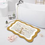 Toilet Kitchen Bathroom Waterproof Carpet Technology Velvet Cartoon Floor Mat
