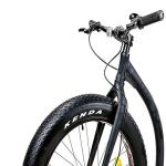Alloy Adult Kick Bike Black 700C Wheel 26"X14Gx32H