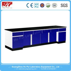 Quality All Wood MDF Board Chemistry Laboratory Wall Bench With Drawer ISO9001 wholesale