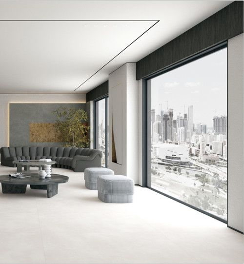 Cement Surface Effect Concrete Wall And Floor Tiles Porcelain Matte Big Size