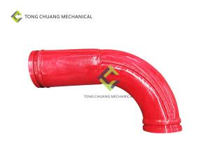 Quality Lengthened Concrete Pump Pipeline Twin Wall Elbow 125*R275-90°+211mm wholesale