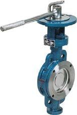 China Automatic Double Flanged Butterfly Valve , Blue Threaded Butterfly Valve on sale