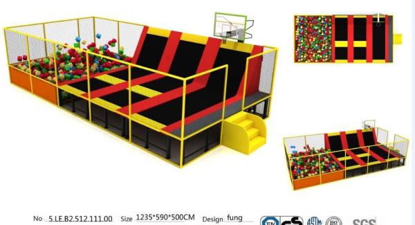 72M2 Senjun Professional China Supplier ASTM Certified Indoor Trampoline