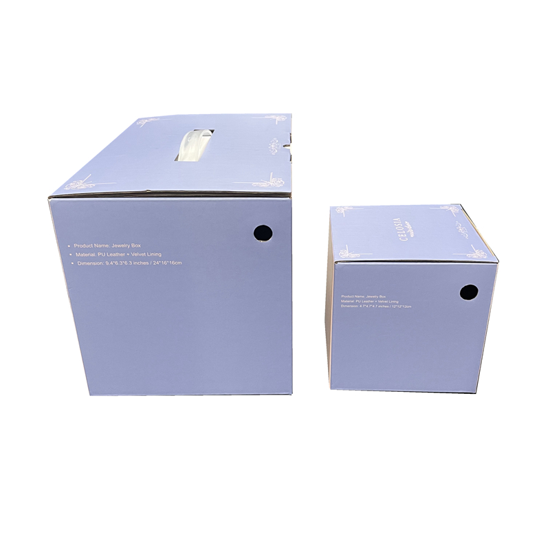 Custom Cardboard Packaging Clothing Corrugated Box With Plastic Handle Multi-Functional for Candle