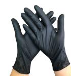 Hair Salon Latex Free Vinyl Disposable Gloves Black Color 5 Years Shelf Life