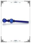 Borosilicate Glass Smoking Bong Burning Blue Tube 5.7 Inches
