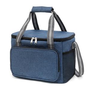Quality Customizable Insulated Lunch Bags For Food Storage Leak Proof 15L Blue wholesale