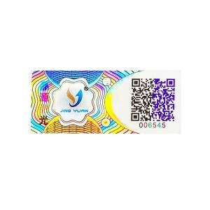 Quality Custom Anti Void Stickers Hologram Die Cut 100microns wholesale