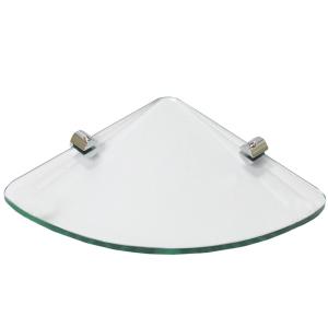 Quality Industrial Wall Mounted Fanshaped Rectangle Tempered Glass Shelves for Bathroom wholesale
