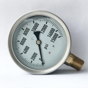 Quality 15000 Psi 100mm Plumbing Pressure Gauge Bayonet Ring Plumbing Manometer wholesale