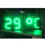 outdoor led clock time date temperature sign