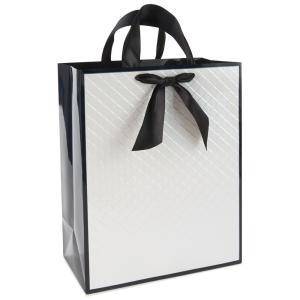 Quality Silver Hot Stamping C1S Paper Shopping Bag wholesale