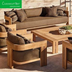 Quality Teak Outdoor Furniture Set Garden Sofa in Modern Design with Customized Color wholesale